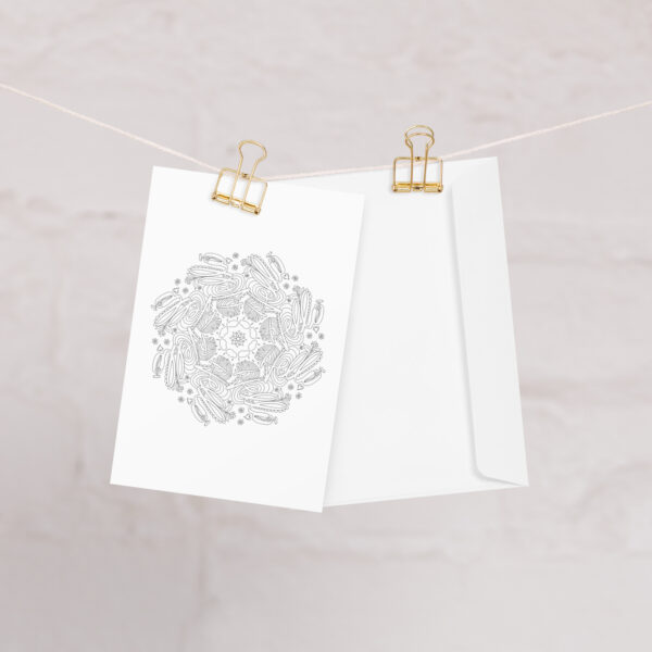 Mandala note card - Hello