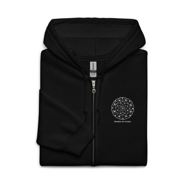 Mindful Art Center logo unisex zip hoodie