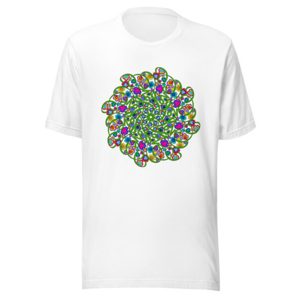 Love Mandala in color Unisex t-shirt
