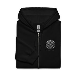 Mindful Art Center Embroidered Logo Unisex heavy blend zip hoodie